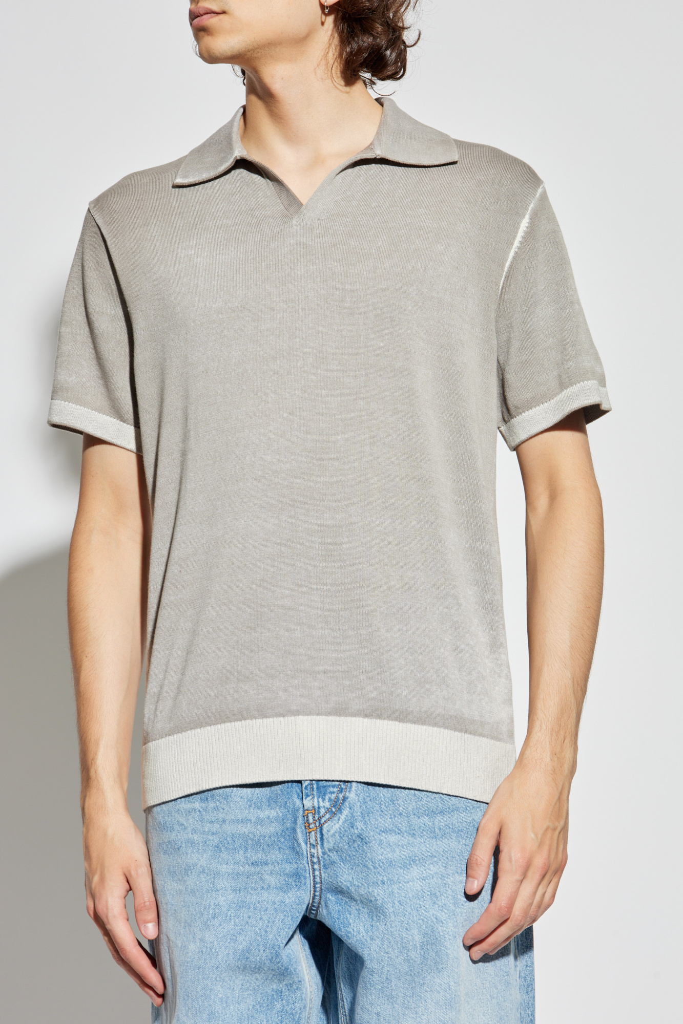 Grey DIESEL K-Lorenzoニット Polo 